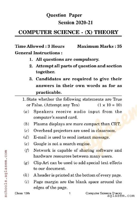 net exam question paper for computer science Reader