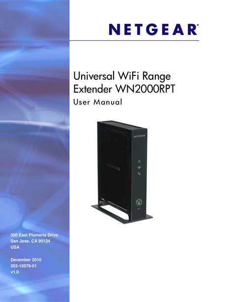 netgear wifi extender wn2000rpt manual Reader