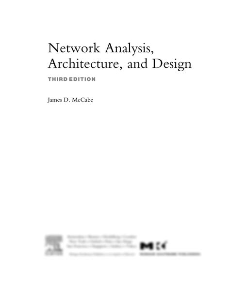 network analysis architecture and design solution manual Kindle Editon