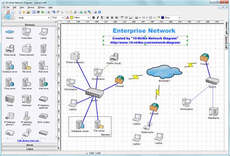 network diagram drawing tool PDF