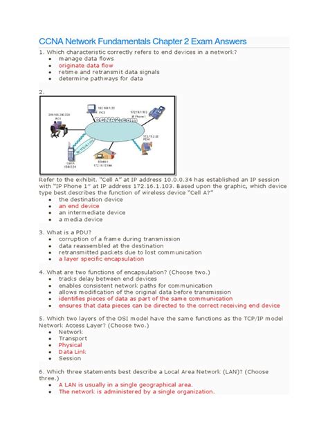 network fundamentals chapter 2 exam answers Kindle Editon