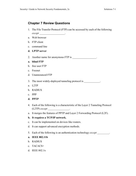 network security fundamentals chapter 7 Kindle Editon