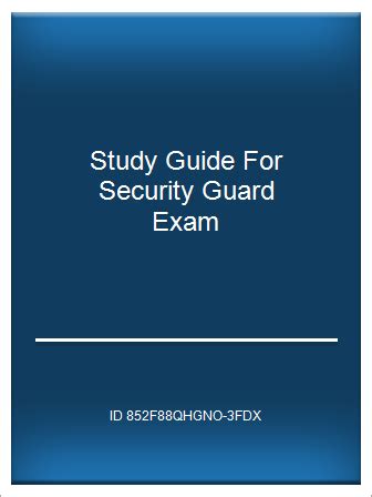 nevada security guard exam study guide Kindle Editon