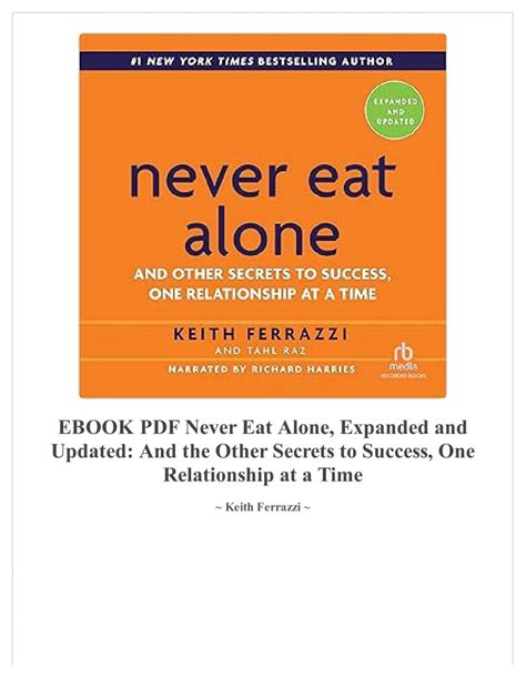 never eat alone and other secrets to success one relationship at a time PDF