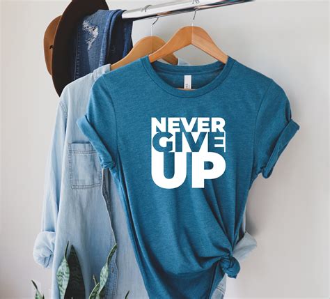 never gib up shirt