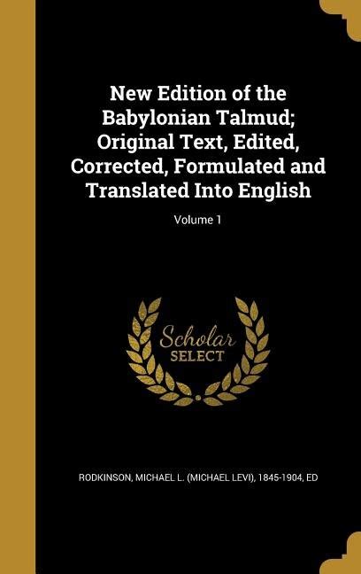 new babylonian talmud formulated translated PDF