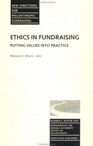 new directions for philanthropic fundraising ethics in fundraising putting values into practice no 6 j b PDF