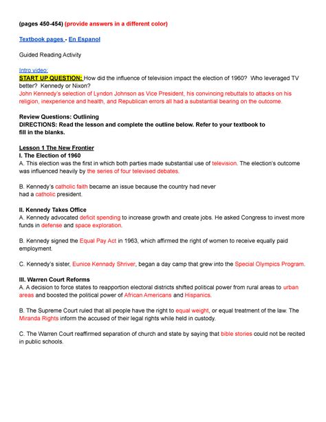 new frontier guided answers Doc