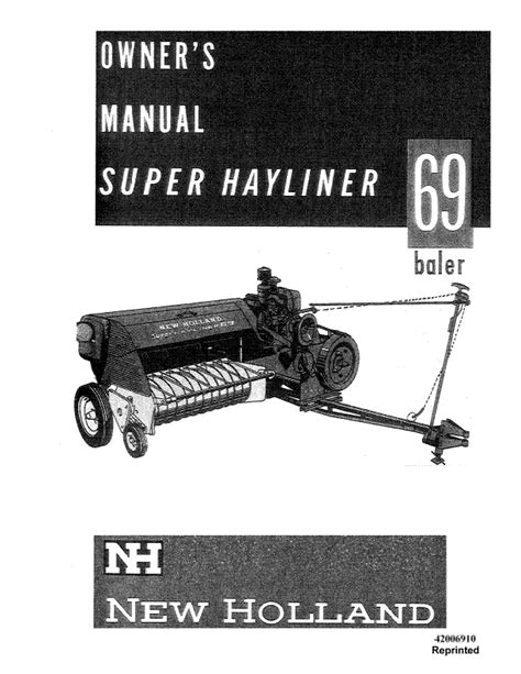 new holl 69 hayliner baler operators manual pdf Kindle Editon