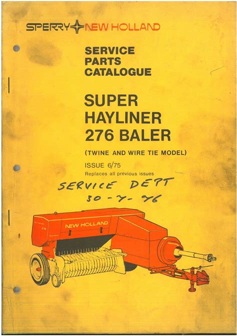 new holland 276 hayliner baler manual Reader