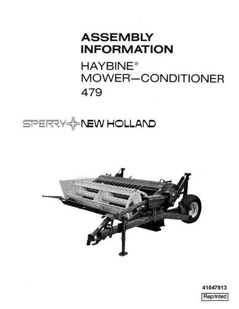 new holland 479 mower conditioner manual Reader