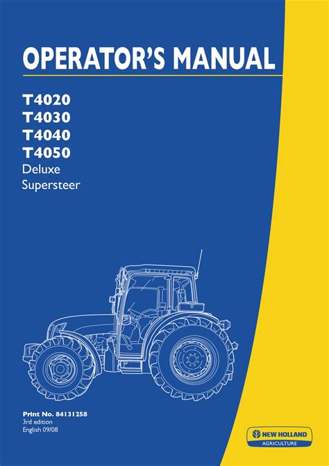 new holland t4020 manual Kindle Editon