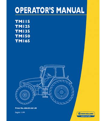 new holland tm 150 service manual Kindle Editon