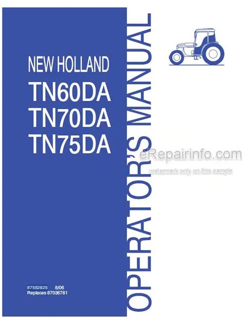 new holland tn75da manuals PDF