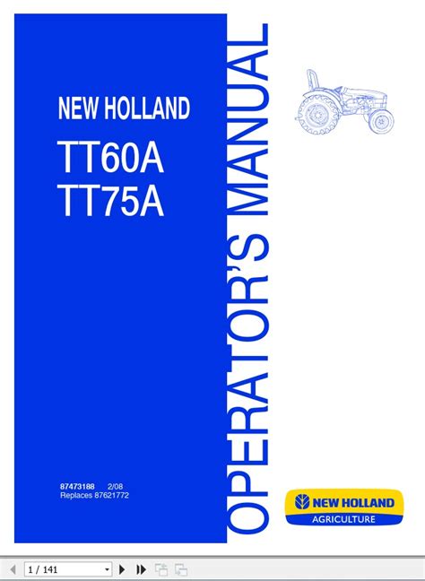 new holland tt60a manual PDF