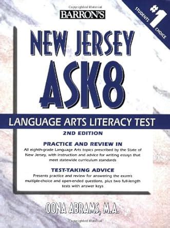 new jersey ask8 language arts literacy test Reader