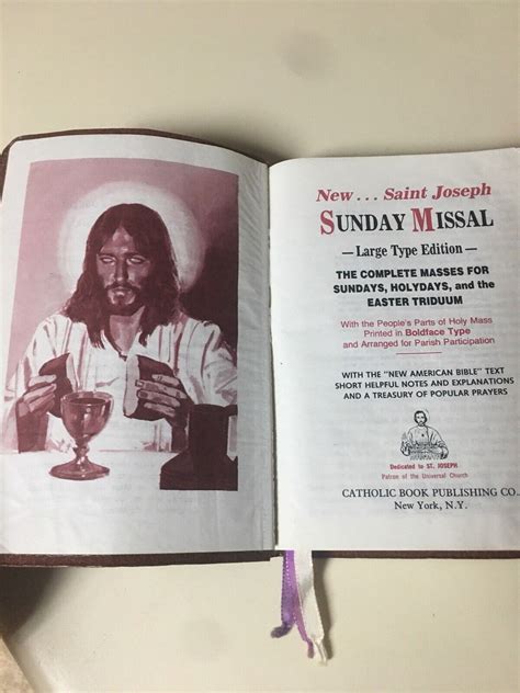 new saint joseph sunday missal complete edition PDF