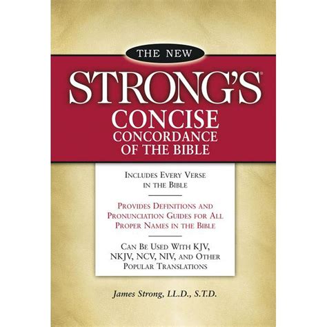 new strongs concise concordance of the bible PDF