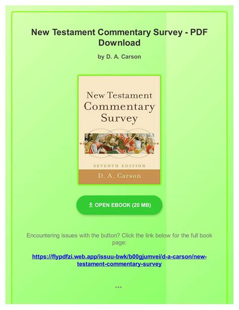 new testament commentary survey Reader