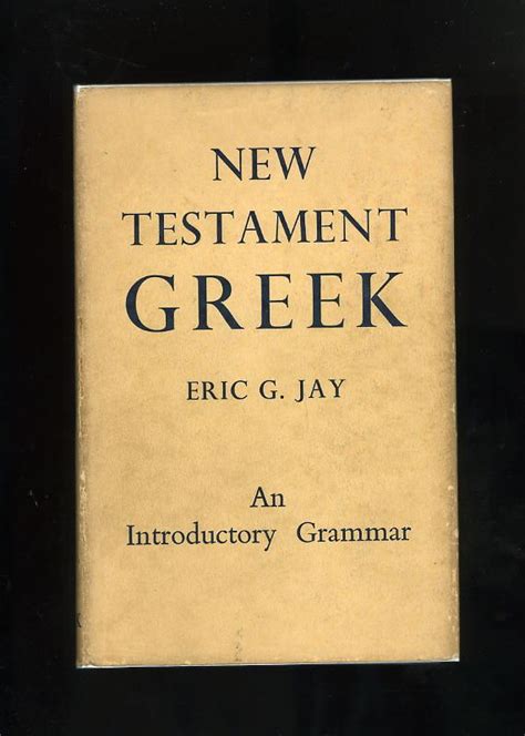 new testament greek an introductory grammar Epub