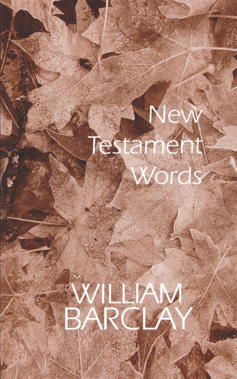 new testament words the william barclay library Epub