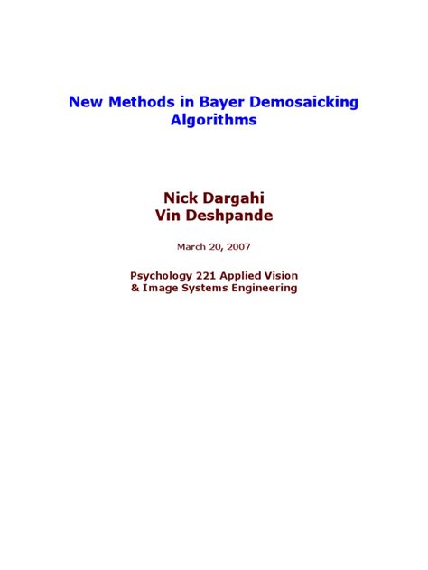 new-methods-in-bayer-demosaicking-algorithms Ebook Doc