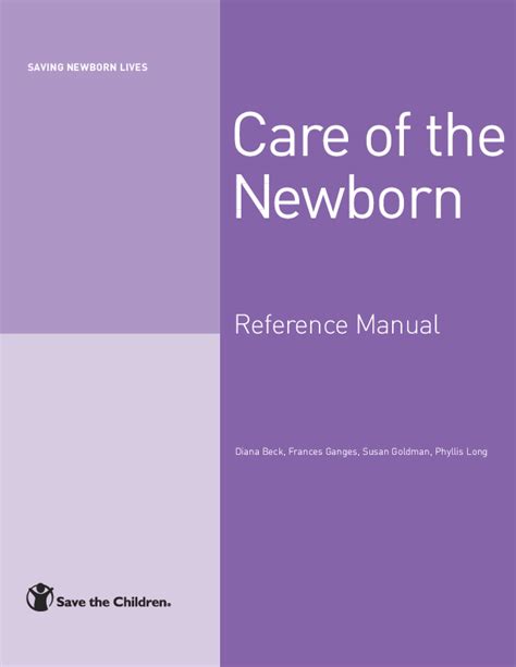 newborn care manual pdf Epub