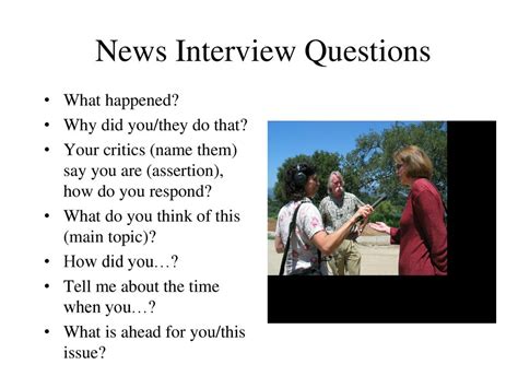 news interview questions