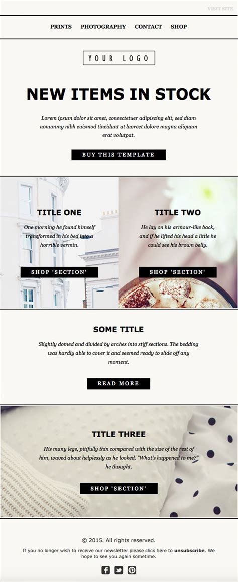 Newsletter Template Html