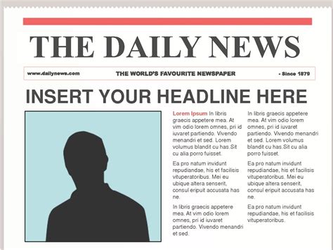 newspaper article template for word Reader