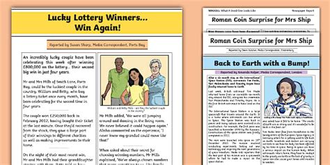newspaper recount examples ks2 Epub