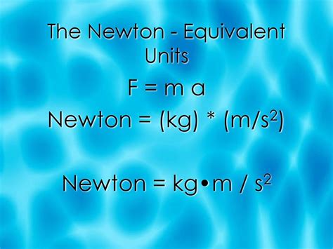 newton kg m