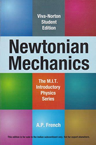 newtonian mechanics the m i t introductory physics series Epub