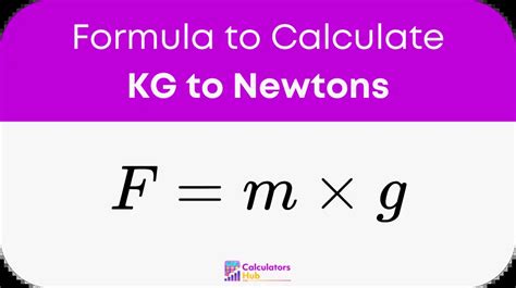 newtons into kg