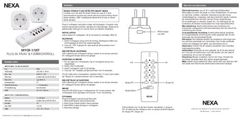 nexa sd 303 user guide PDF