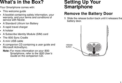 nextel i930 user manual PDF