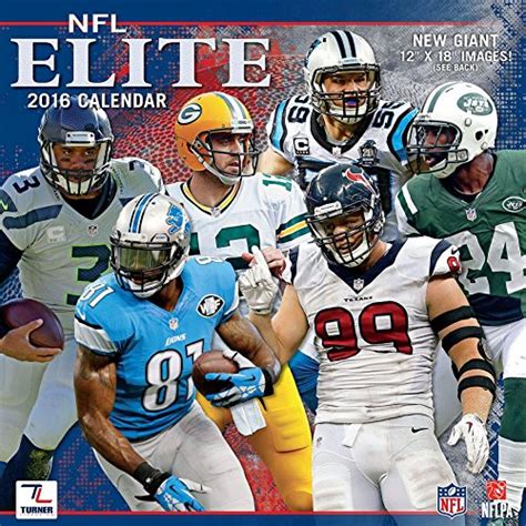 nfl all stars 2016 calendar 2015 10 01 Kindle Editon