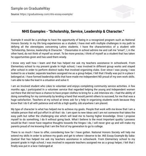 nhs character essay example Kindle Editon