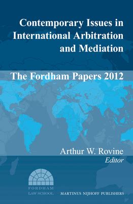 nice book contemporary issues international arbitration mediation Doc