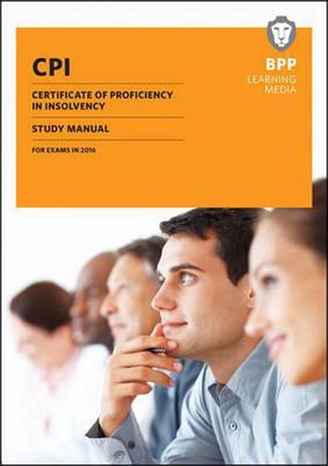 nice book cpi certificate proficiency insolvency revision Reader