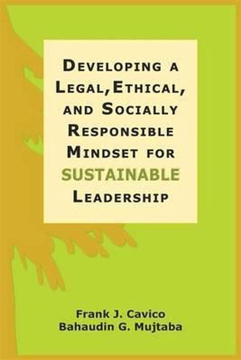 nice book developing socially responsible sustainable leadership PDF