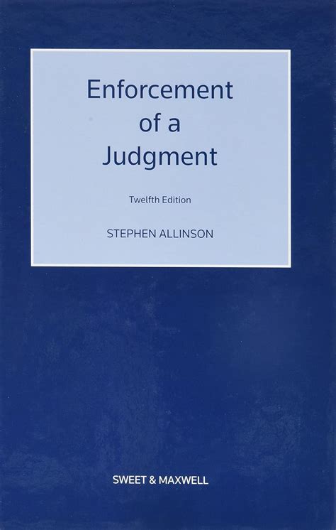 nice book enforcement judgment stephen allinson Kindle Editon