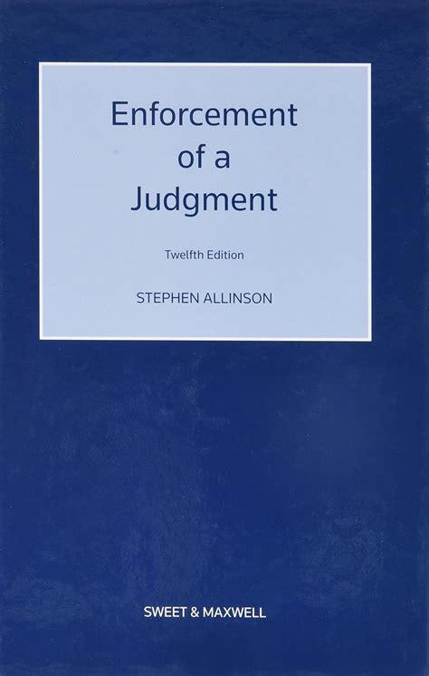 nice book enforcement judgment stephen allinson Kindle Editon