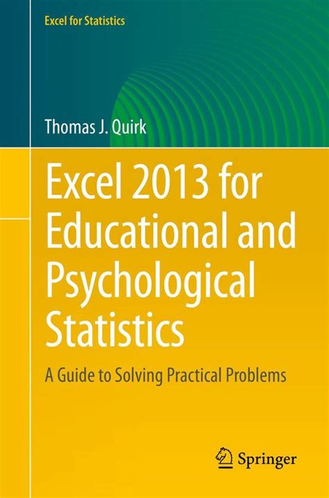 nice book excel 2013 educational psychological statistics Epub