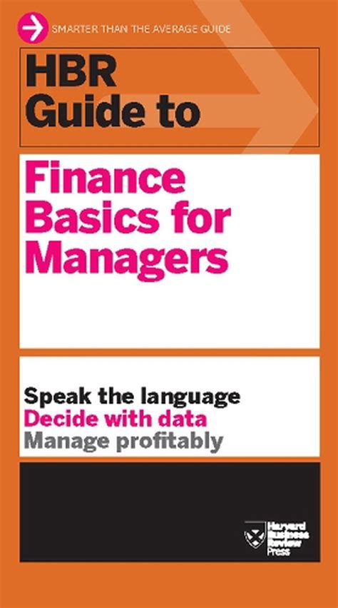 nice book hbr guide finance basics managers PDF