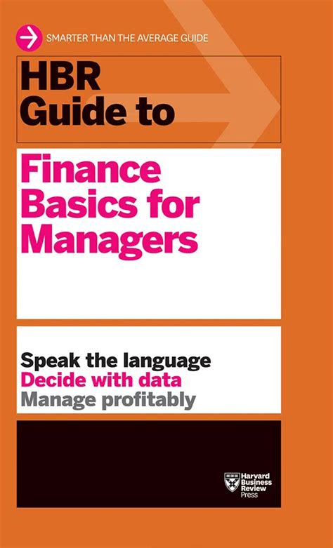 nice book hbr guide finance basics managers PDF