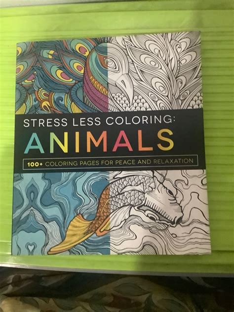 nice book stress less coloring animals relaxation Epub