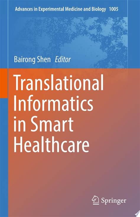 nice book translational informatics connecting diseases patients Epub