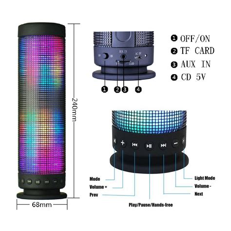 niceeshop Portable Subwoofer Surround Bluetooth Epub