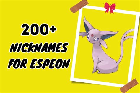 nickname for espeon